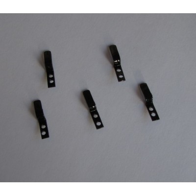Pack of five fine scale lamp Irons painted black